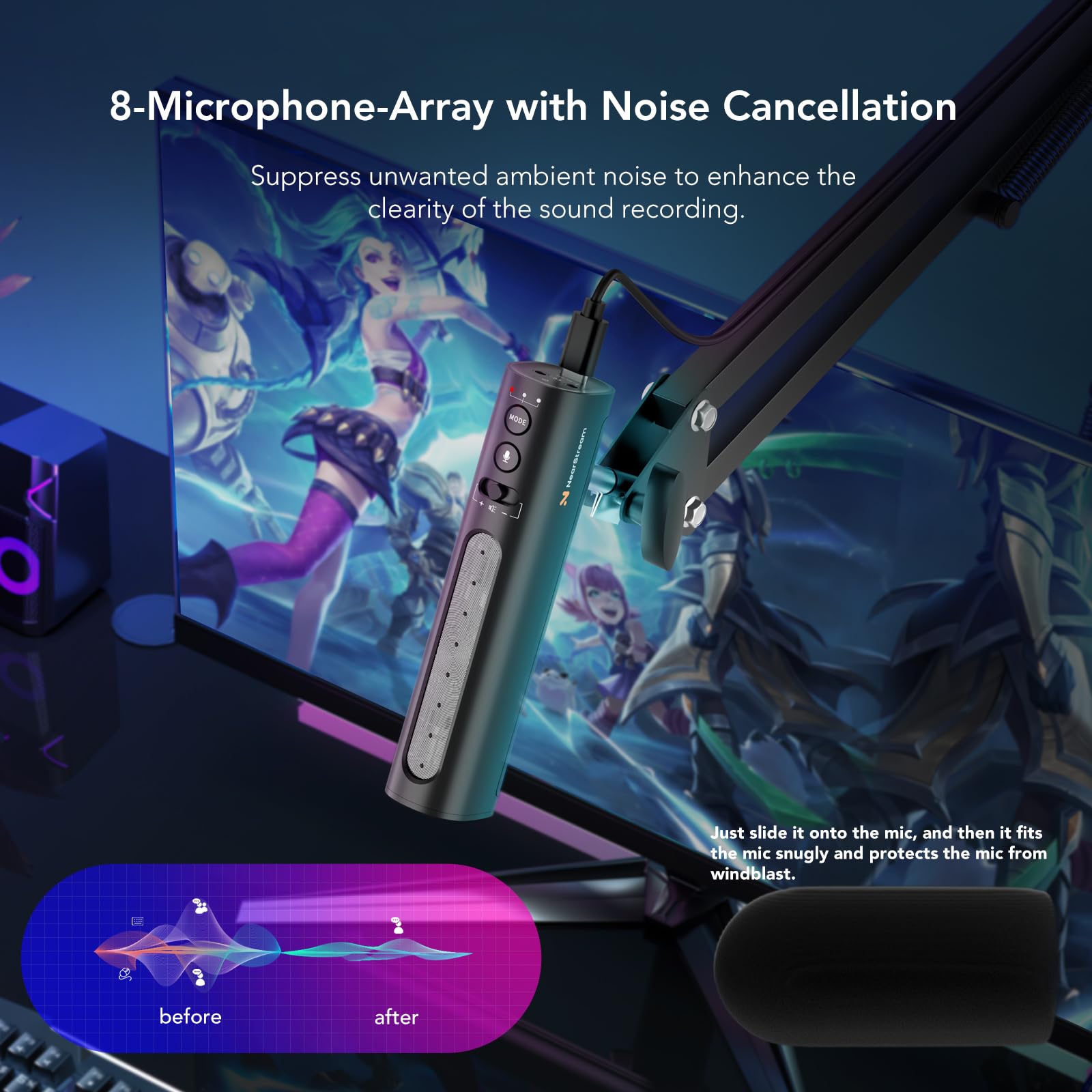 Amazon.co.jp: NUROUM NearStream AM10U USBマイク 音量とミュート